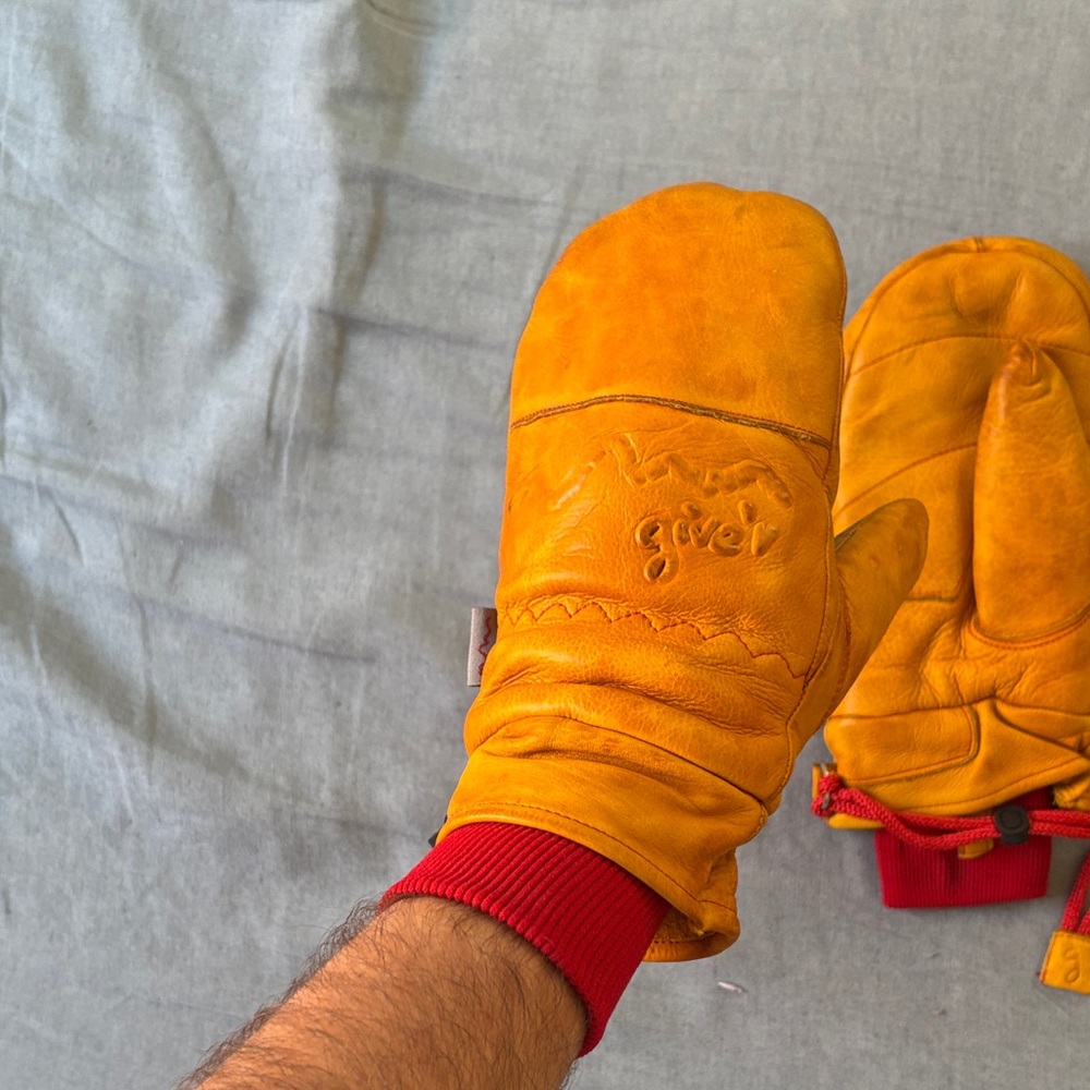 Give’r Frontier Mittens leather and beeswax coated - Picture 5 of 10